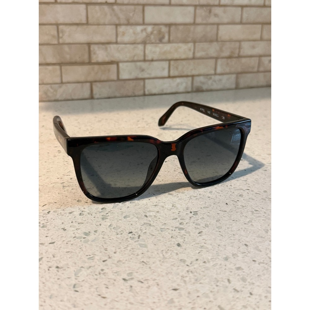 Quay Australia Wired Sunglasses Tortoiseshell Polarized Smoke Lens 54-18-148